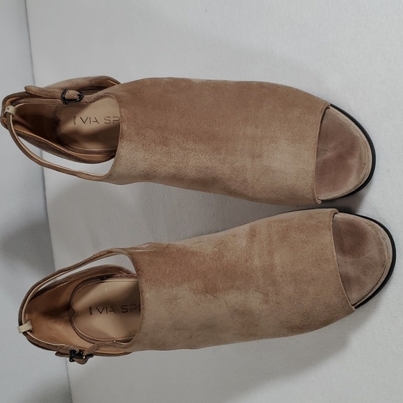 VIA SPIGA suede peep toe platform size 11 - Picture 5 of 7